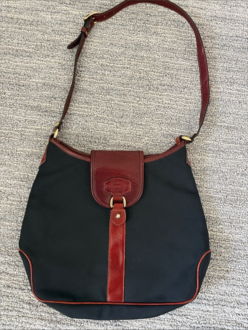 Oroton Australian Brown Cowhide Leather Crossbody.  Excellent condition